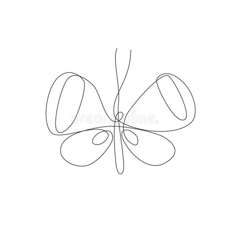 Mariposa Simple Dibujo Lineal Continuo Dise O Minimalista Del Ejemplo