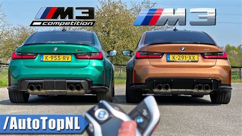 Bmw M3 G80 Manual Vs Competition Review On Autobahn By Autotopnl