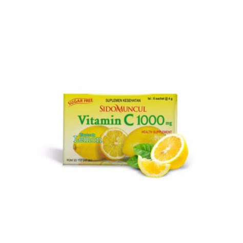 Sido Muncul Vitamin C Mg Lemon Sachet Manfaat Cara Penyajian