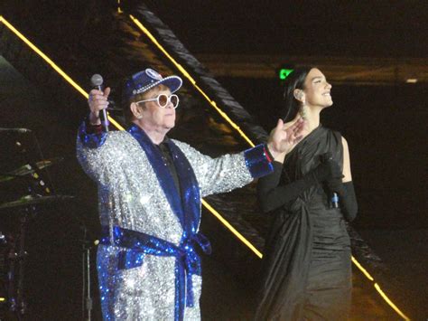 Elton John Dua Lipa Brandi Carlile Rock Dodger Stadium For Farewell