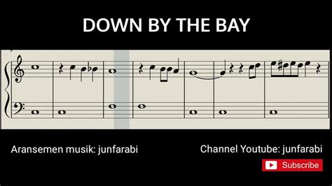 Down By The Bay Piano Score Level 1 Youtube