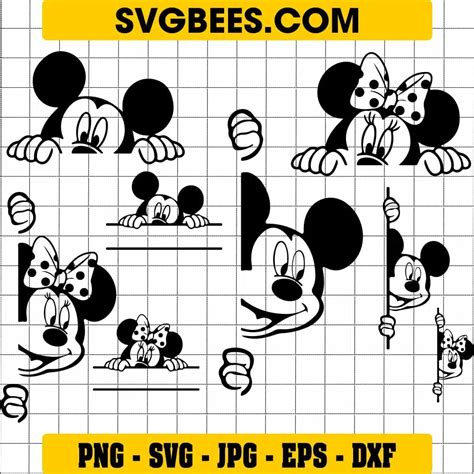 Minnie Mouse Peek A Boo Scary Svg Svgbees