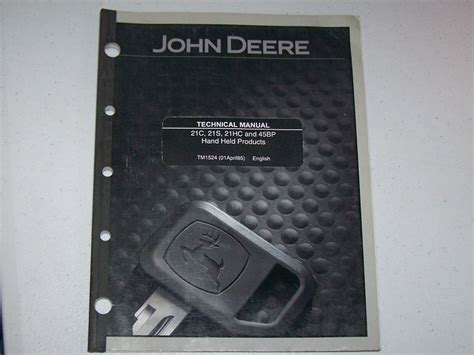 John Deere Used 21c 21s 21hc 45 Bp Hand Held Products Tech Manual Tm1524 B12 Ebay