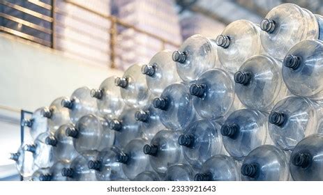 Plastic Bottle Gallon Purified Drinking Water Stock Photo