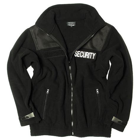 Security Fleecejacke Schwarz S Xl Mil Tec Sec K Lteschutz Jacke Mit