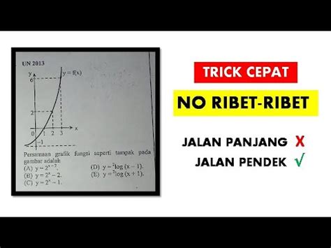 Cara Menentukan Persamaan Fungsi Eksponen Dari Grafik Riset