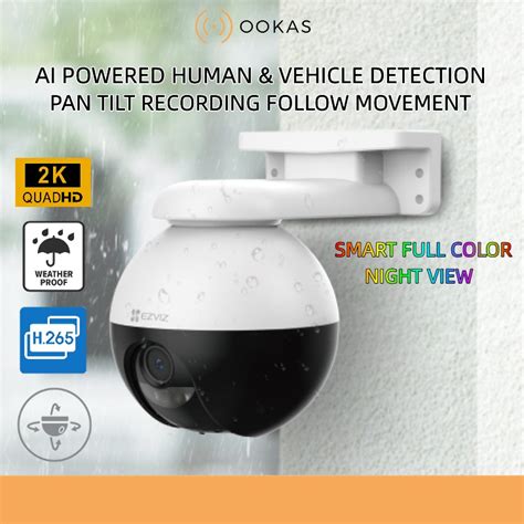 Ezviz C8w Pro 2k 3mp Pan Tilt 360 Outdoor Indoor Ai Human And Vehicle