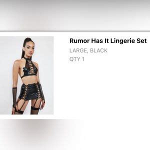 Dolls Kill Intimates Sleepwear Dolls Kill Rumor Has It Lingerie Set Poshmark