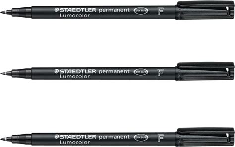 Staedtler Permanent Marker Lumocolor Schwarz F Spitze Linienbreite Ca