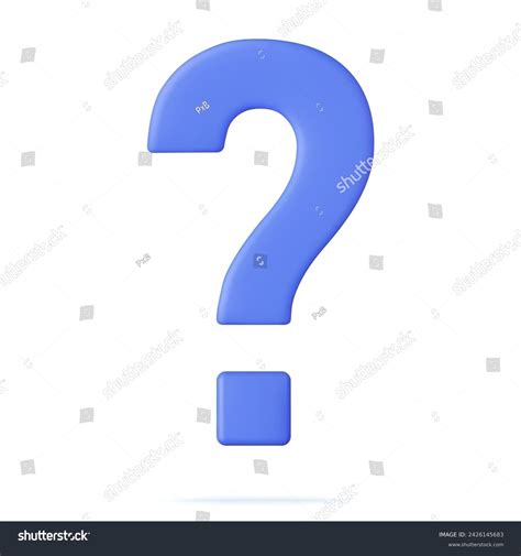 3d Question Mark 3d Rendering Vector Stock Vector Royalty Free