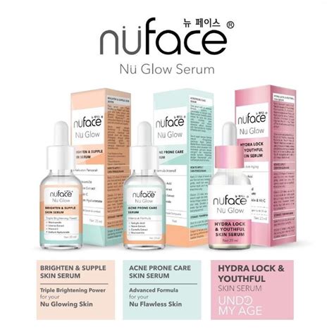 Jual Original Nuface Nu Glow Face Serum Ml Brighten Supple Acne