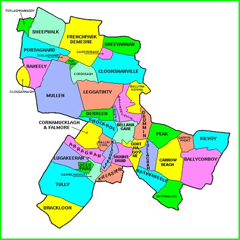 Townland map of Frenchpark