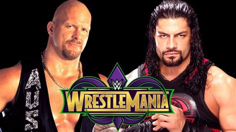 Roman Reigns Vs Stone Cold Steve Austin Wrestlemania Promo YouTube