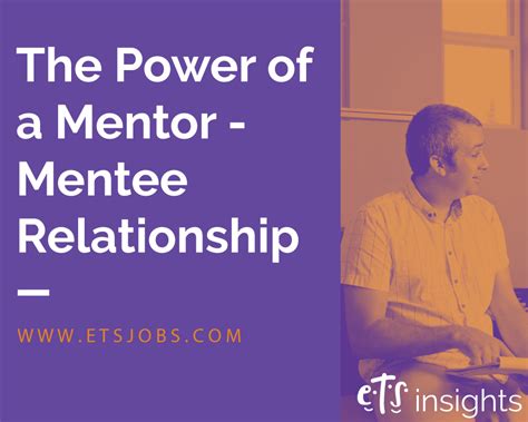 The Power Of A Mentor Mentee Relationship Ets Staffing Agency