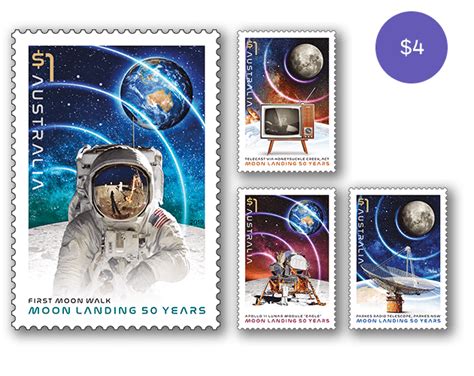 Moon Landing 50 Years Australia Post