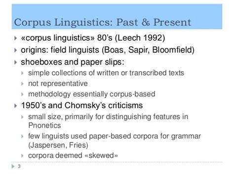 Corpus Linguistics The Basics