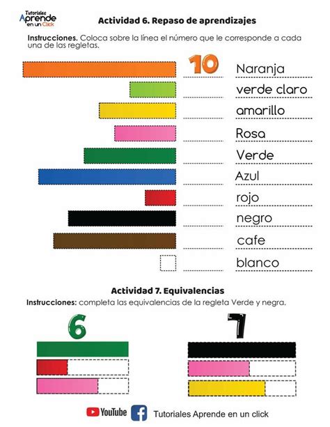 Conoce Las Regletas Cuisenaire Y Equivalencias Regletas Cuisenaire