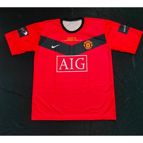 Jual Jersey MU 2009 Final Carling Full Printing Shopee Indonesia