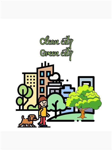 "Clean City green City" Poster for Sale by gopal012 | Redbubble