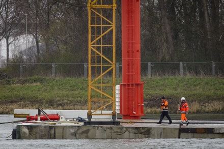 Vlaardingen First Tunnel Section Maasdelta Tunnel Editorial Stock Photo