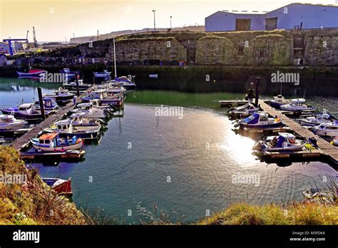 Seaham Durham Harbour With Marina Boats And Yachts Stock Photo Alamy