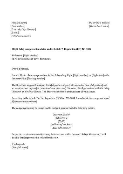 Eu Flight Delay Compensation Letter Airadvisor