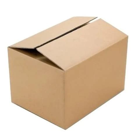 Brown Mm Thick Rectangular Matte Finished Plain Cardboard Box For