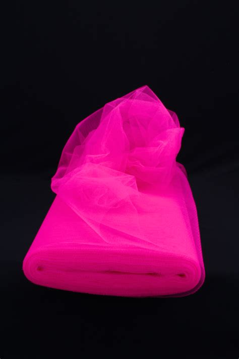 Tulle Rose Fluo Au M Tre Tissu Fluorescent