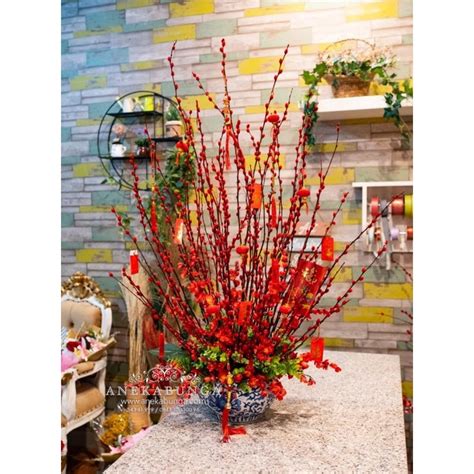 Jual Pohon Pussy Willow Pot Imlek Chinese New Year Tree Bunga Meihua