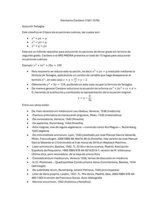 Gerolamo Cardano Pdf