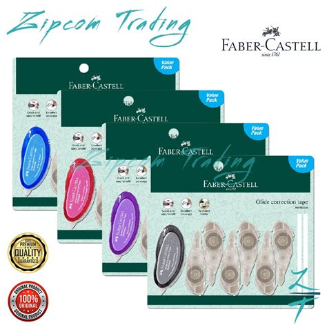 FABER CASTELL Glide Correction Tape Value Pack Shopee Malaysia