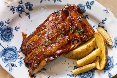 Costillas Al Horno Con Salsa De Soja Miel Y Mostaza