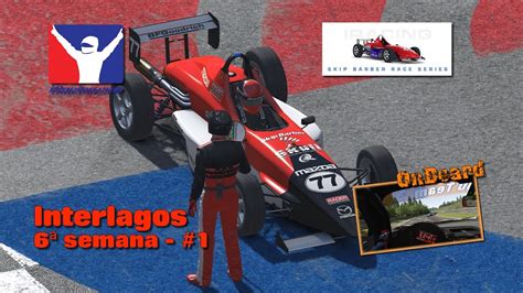 Skip Barber Series Interlagos 1 IRacing YouTube