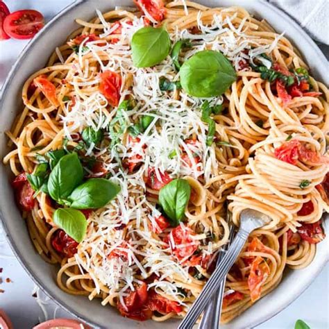 20 Minute Cherry Tomato Basil Pasta Sugary Logic