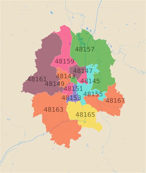 Münster Postleitzahlen Karte AtlasBig