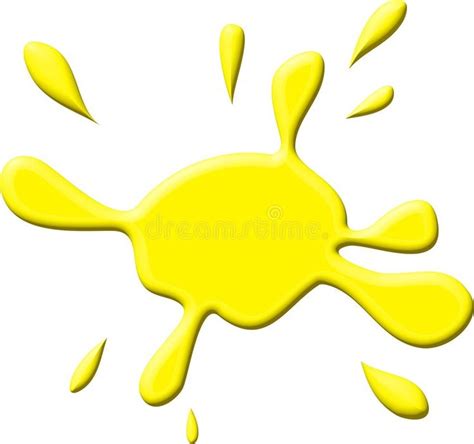 Yellow Paint Splodge Royalty Free Stock Photo - Image: 2767595 | Tema, Pintar