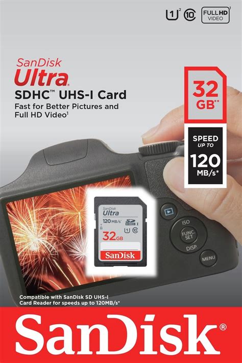 Buy Sandisk Ultra 120mbs Sdhc Uhs I Memory Card 32gb Memory Cards Argos