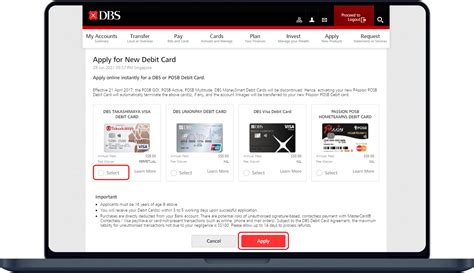 Apply For A Debit Card Posb Singapore