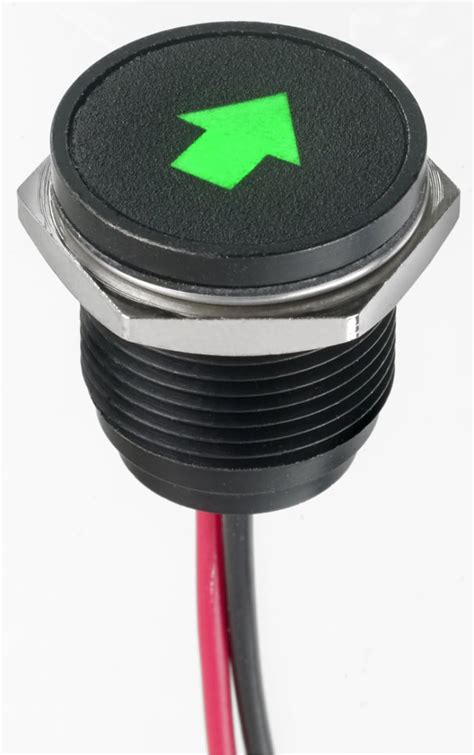 Q16F5BXXHG12E 3K6 APEM APEM Green Panel Mount Indicator 12V Dc 16mm