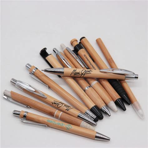 Eco Friendly Custom Logo Wooden Pen Bamboo Ball Pen Custom Logo