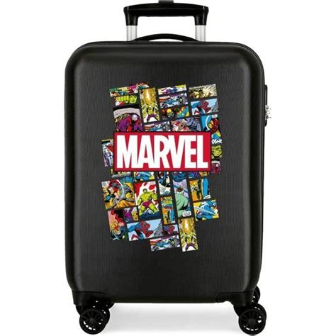 Marvel Avengers Comic Valise Trolley Cabine Noir X X Cms Rigide