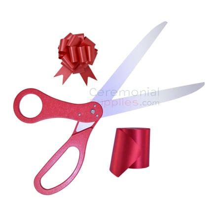 ribbon cutting supplies scissors ribbon  decor ceremonial