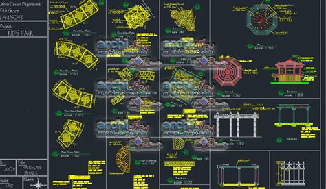 Childrens Park Landscape Freecad Dwg Archi New Free Dwg File Blocks