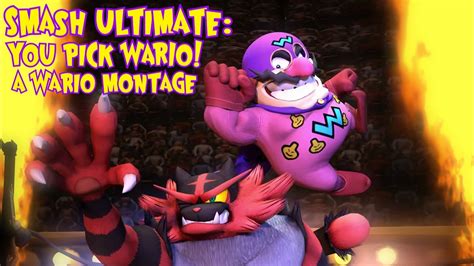 You Pick Wario A Wario Montage Smash Ultimate Youtube