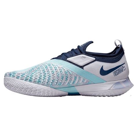 Nike Court React Vapor NXT Mens Tennis Shoe - White/Midnight Navy ...