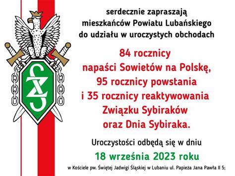 Obchody 84 rocznicy napaści sowieckiej na Polskę i Dnia Sybiraka