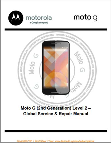 Motorola Moto G Nd Gen Xt Xt Xt Xt Service Manual