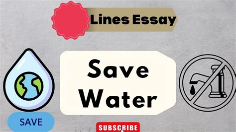 Save Water Essay In English 10 Lines Write Easy YouTube