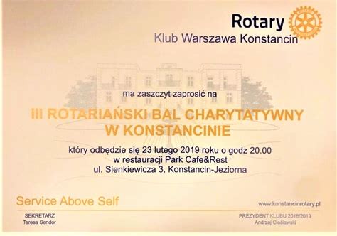 Iii Rotaria Ski Bal Charytatywny W Konstancinie Rotary Polska