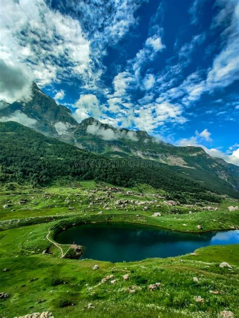 Shounter Lake Or Spoon Lake Of Neelum Valley Stock Image Image Of